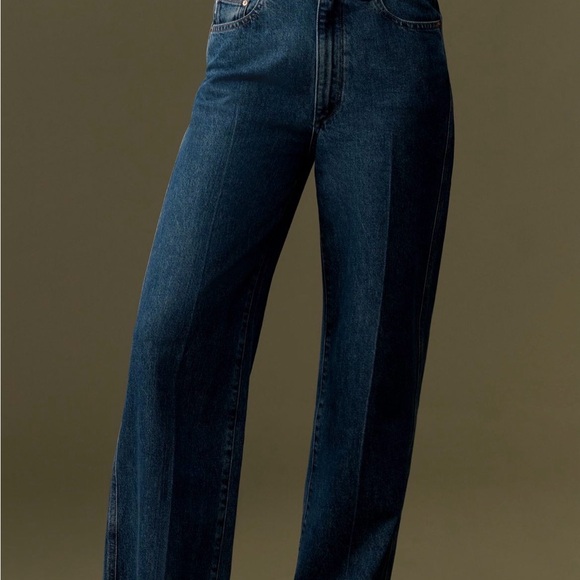 NWT DL1961 Hepburn Wide Leg High-rise Ankle Jeans Sz 26 - Picture 2 of 12